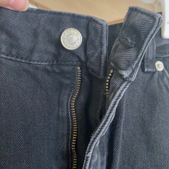 TopShop black “Moto” denim mini skirt - Picture 4 of 4